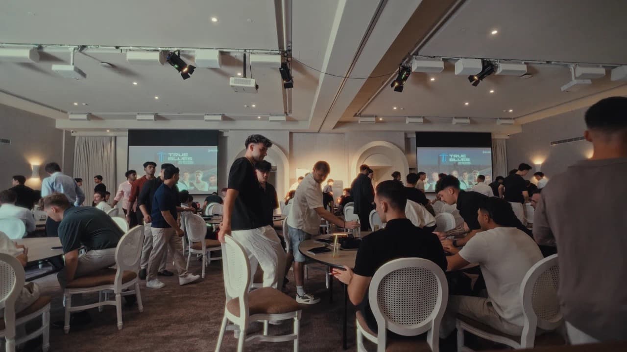Helios sales community gathered at the True Blues event